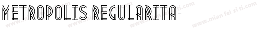 metropolis regularITA字体转换